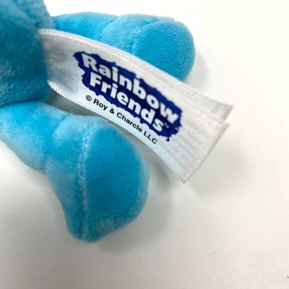 Rainbow Friends 4" CYAN Easter Bag Clip Plush Bunny Ears NWT - Picture 7 of 8